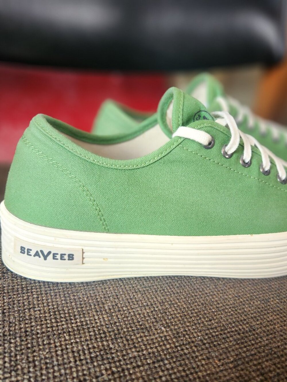 SeaVees Monterey Platform Sneaker | Cactus Cotton Canvas | Women's US 8.5